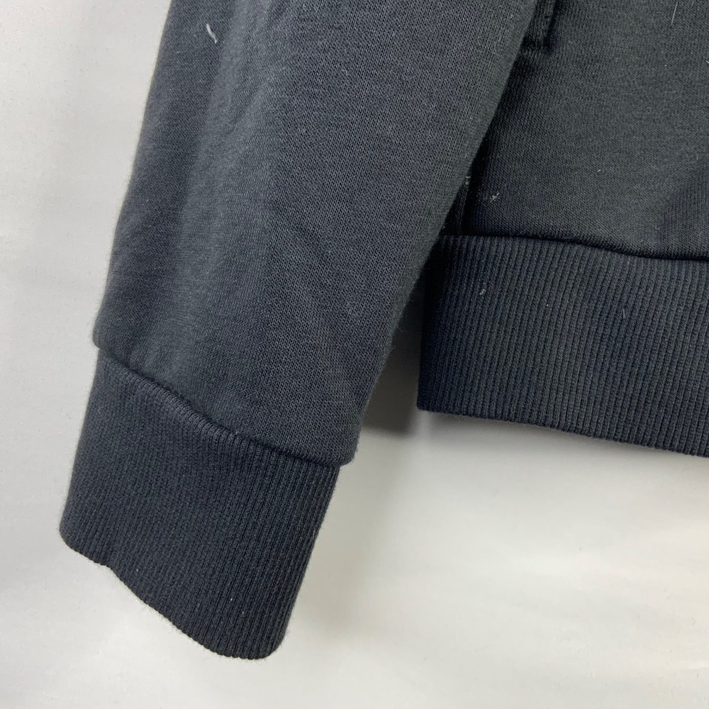 Adidas Essentials Big Logo Hoodie Mens Small Black Fleece Pullover Sweatshirt - Picture 6 of 7